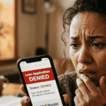 Data breach warning concept showing stolen personal data and identity theft risks after major cyber breaches