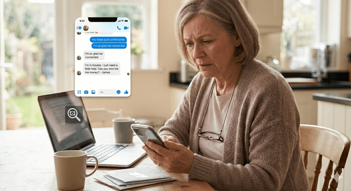 Romance scam red flags